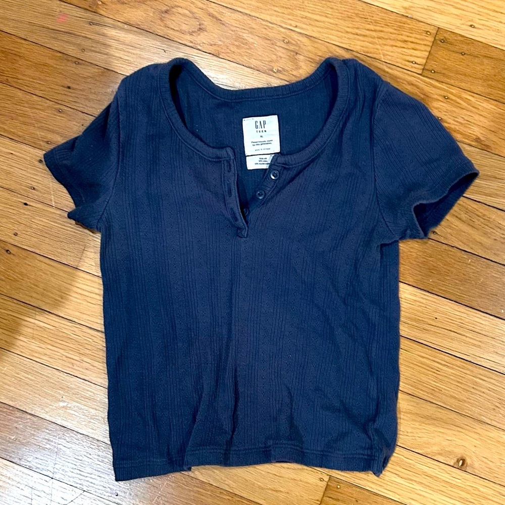 Navy Blue Gap Teen Shirt